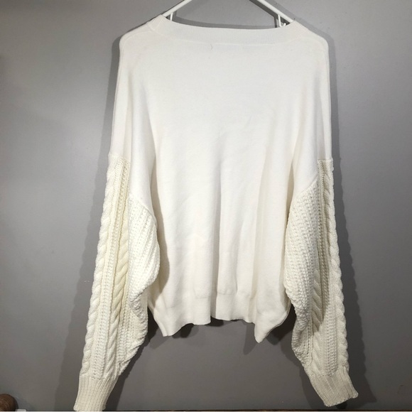 Elsie & Zoey Chunky Knit Crewneck Sweater Size Women L/XL - Picture 2 of 10